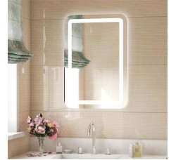 Прямоугольное Зеркало для ванной комнаты  Lucia LED